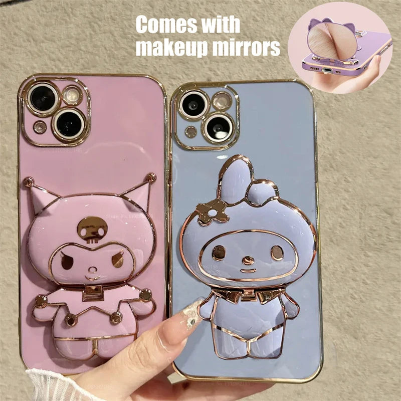 Kuromi Samsung Phone Case With Mirror