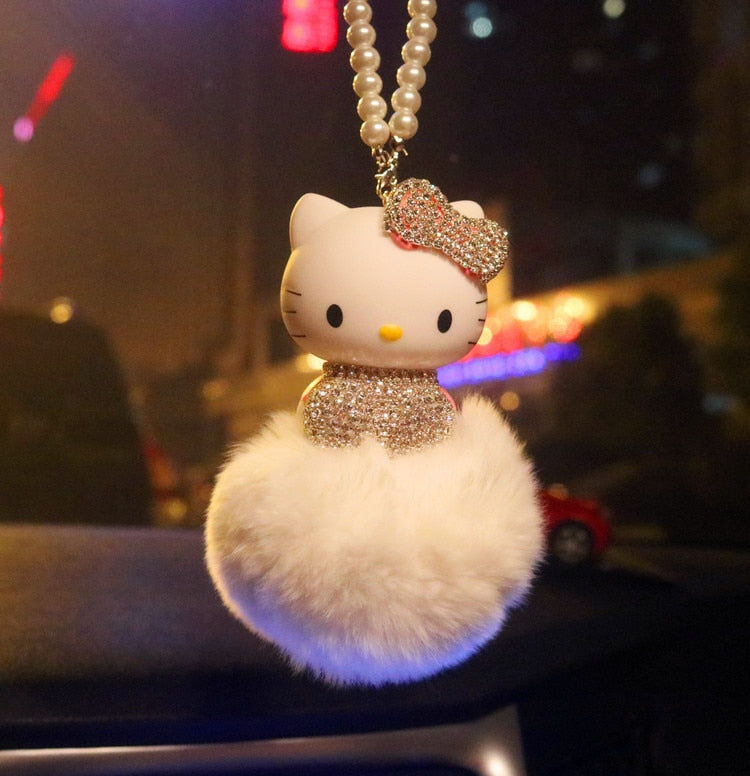 Hello Kitty Car Plush Pendant