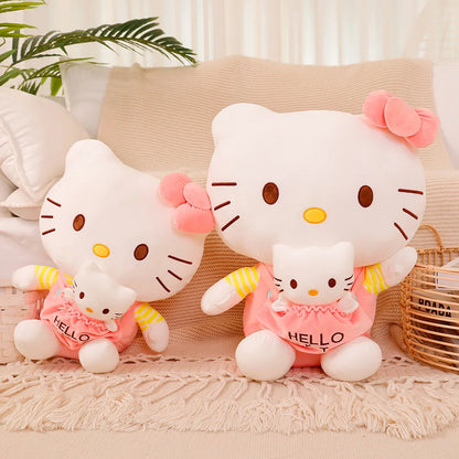 Hello Kitty Mother and Child Plushies