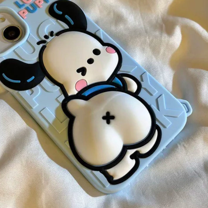 Pochacco iPhone Case With Pendant