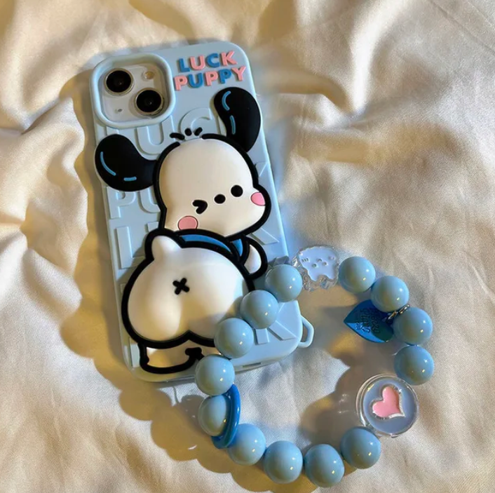 Pochacco iPhone Case With Pendant