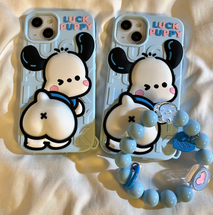 Pochacco iPhone Case With Pendant