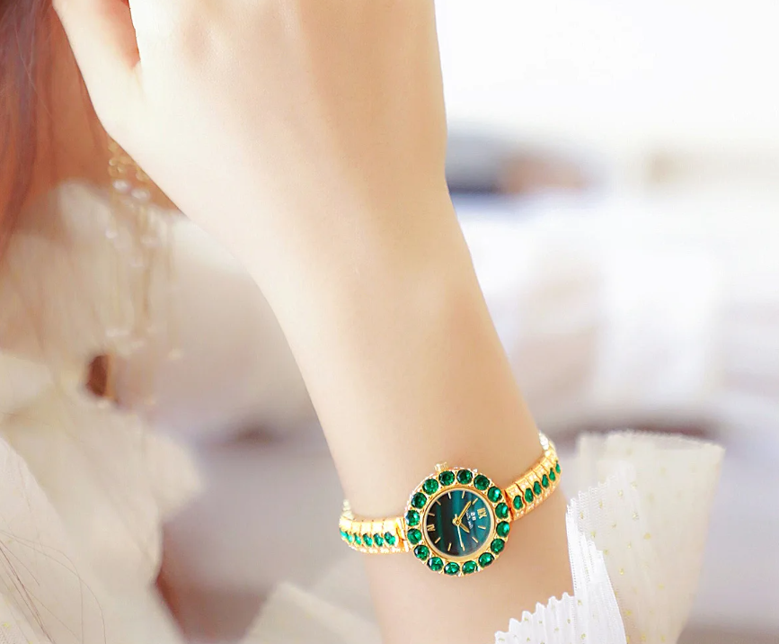 Diamond Ladies Watch | Elegant Silver & Gold Watch