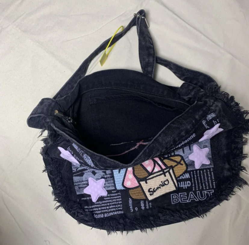 Hawaiian Hello Kitty Denim Bag | Cute Tote | Limited Edition