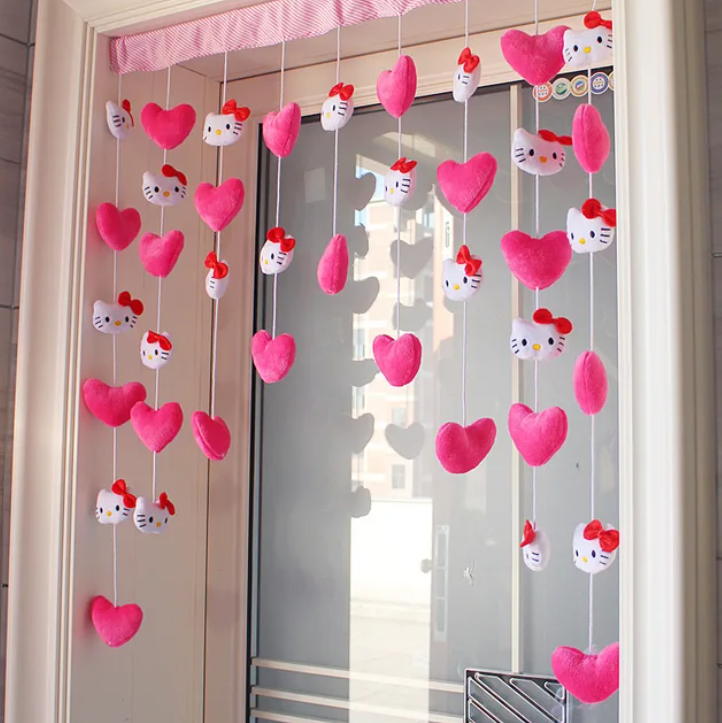 Sanrio Hello Kitty Cute Plush Doll Curtain