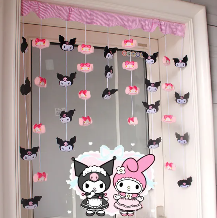 Sanrio Hello Kitty Cute Plush Doll Curtain