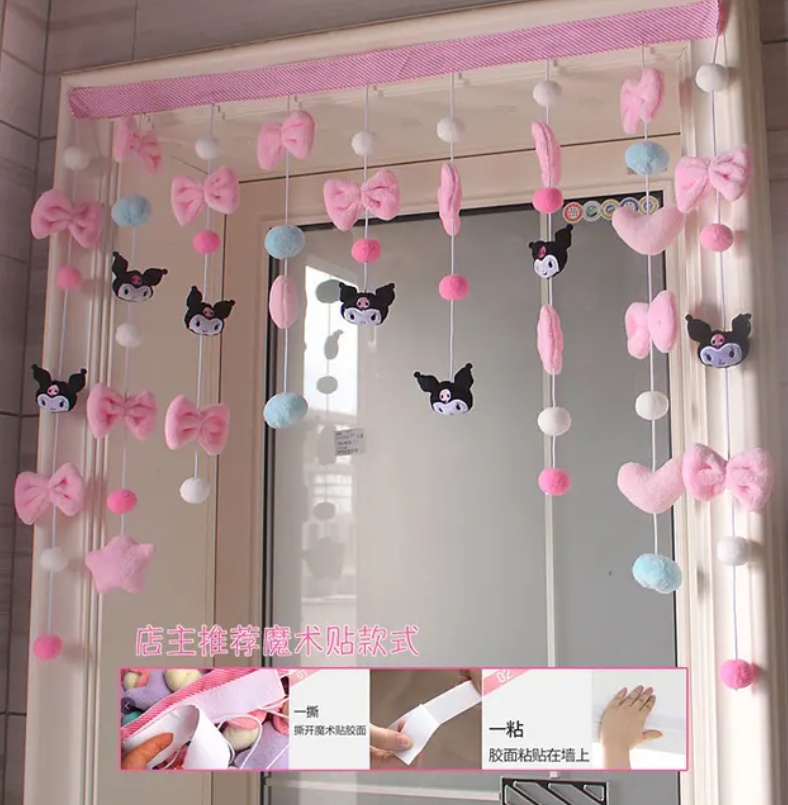 Sanrio Hello Kitty Cute Plush Doll Curtain