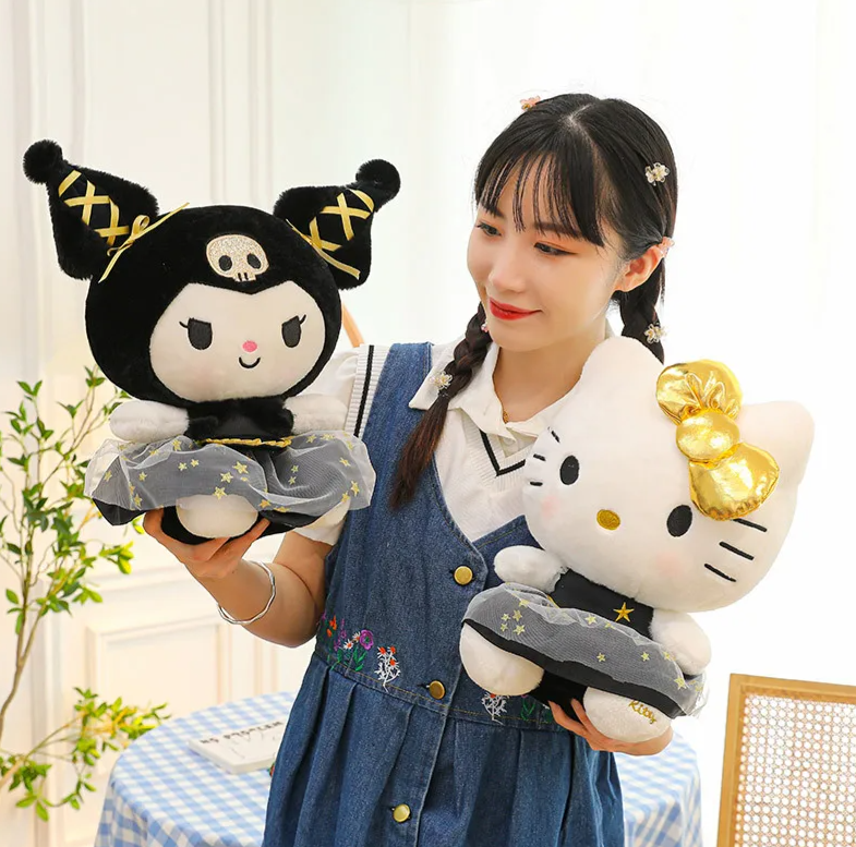 Hello Kitty x Kuromi Plushies