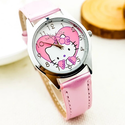 Hello Kitty Pink Wristwatch | Cute & Durable, Ideal for Kids