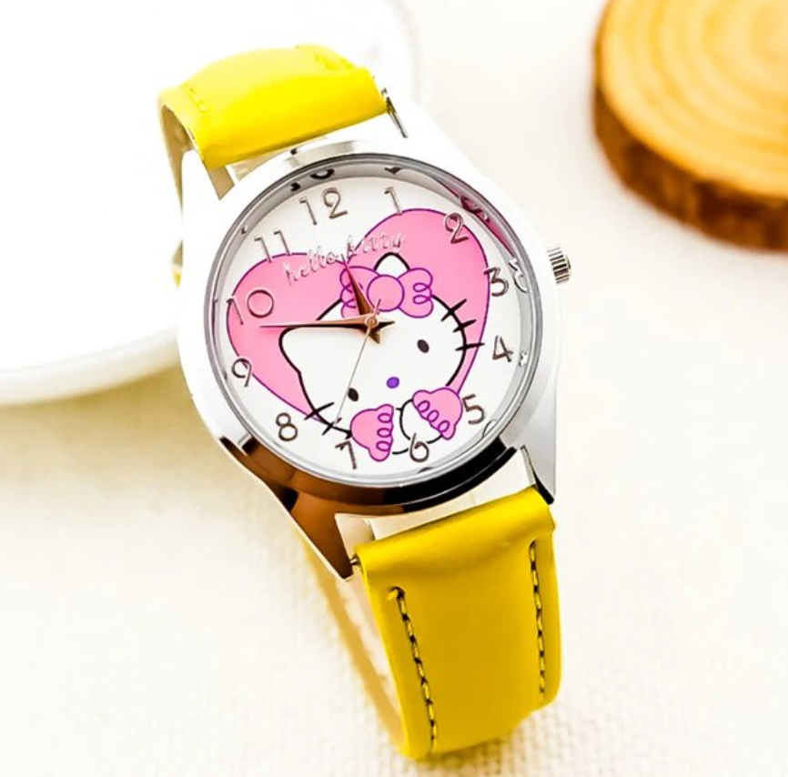 Hello Kitty Pink Wristwatch | Cute & Durable, Ideal for Kids