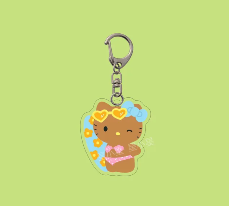 Hello Kitty Hawaii Acrylic Keychain