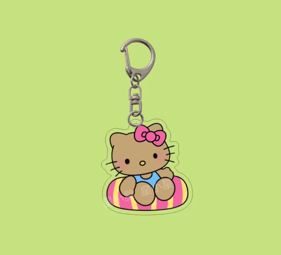 Hello Kitty Hawaii Acrylic Keychain