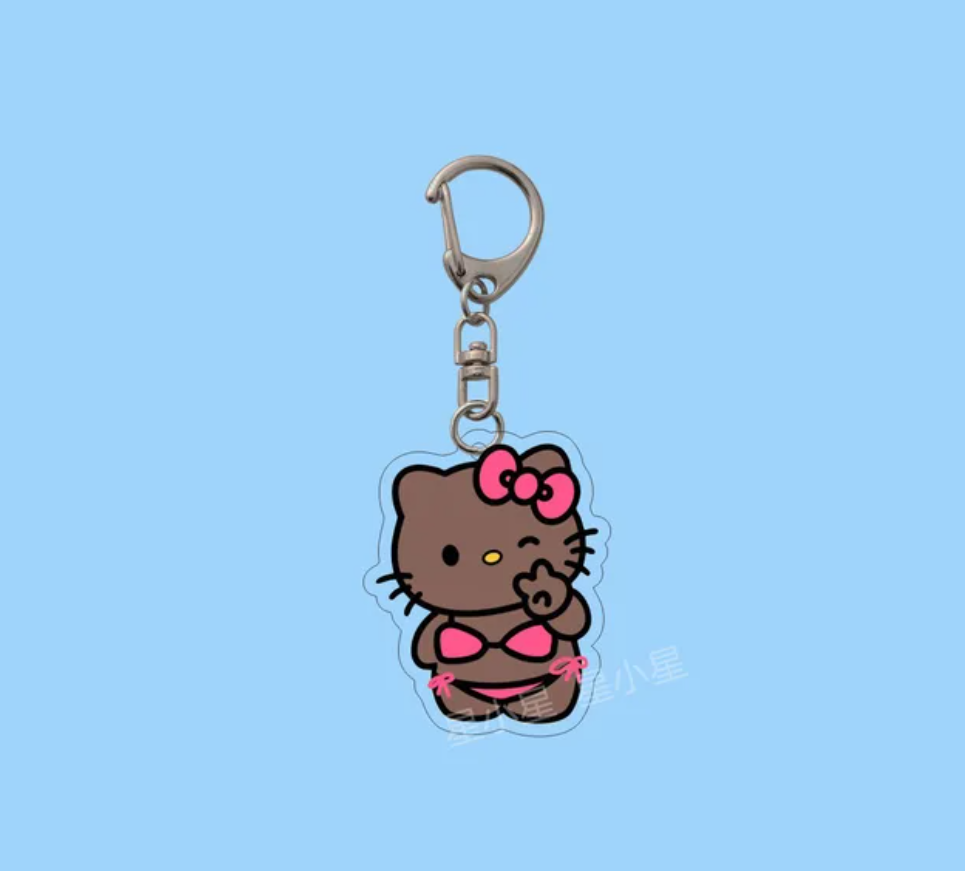 Hello Kitty Hawaii Acrylic Keychain