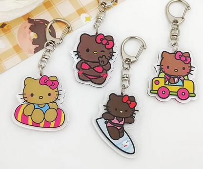 Hello Kitty Hawaii Acrylic Keychain