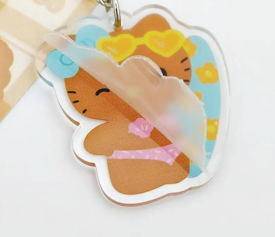 Hello Kitty Hawaii Acrylic Keychain