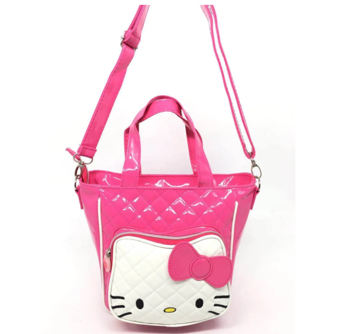 Adorable Pink Leather Hello Kitty Purse | Macro Fashion