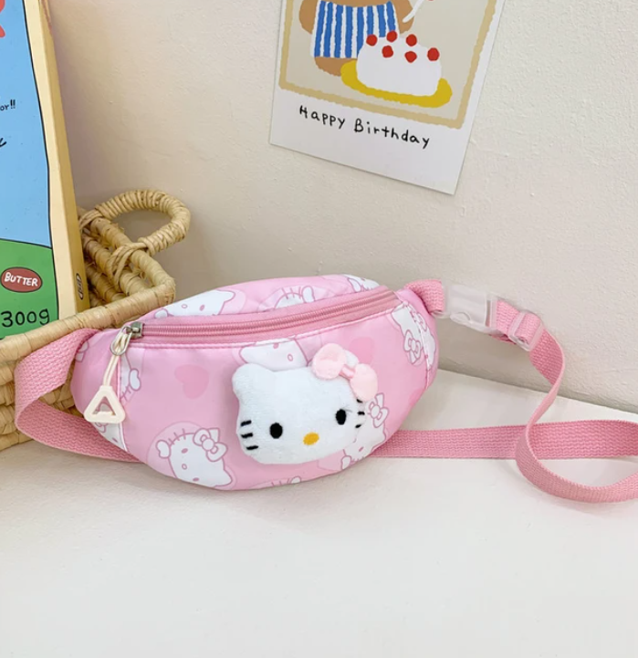 Hello Kitty Waist Bag - Cute Crossbody Coin Purse for Girls