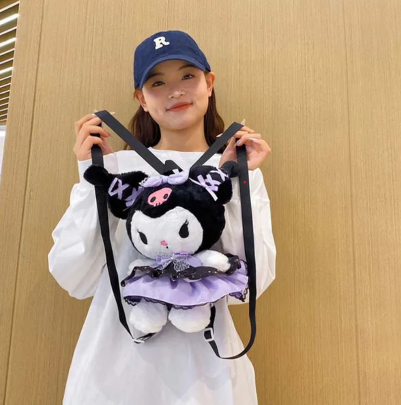 Adorable Kuromi Plush Backpack – Perfect for Fans