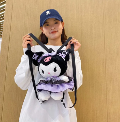 Adorable Kuromi Plush Backpack – Perfect for Fans