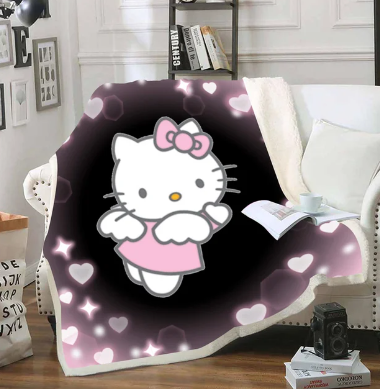 Hello Kitty Blanket Various Colors & Sizes