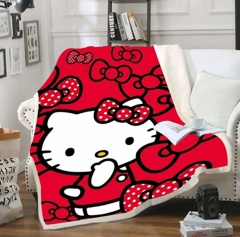 Hello Kitty Blanket Various Colors & Sizes