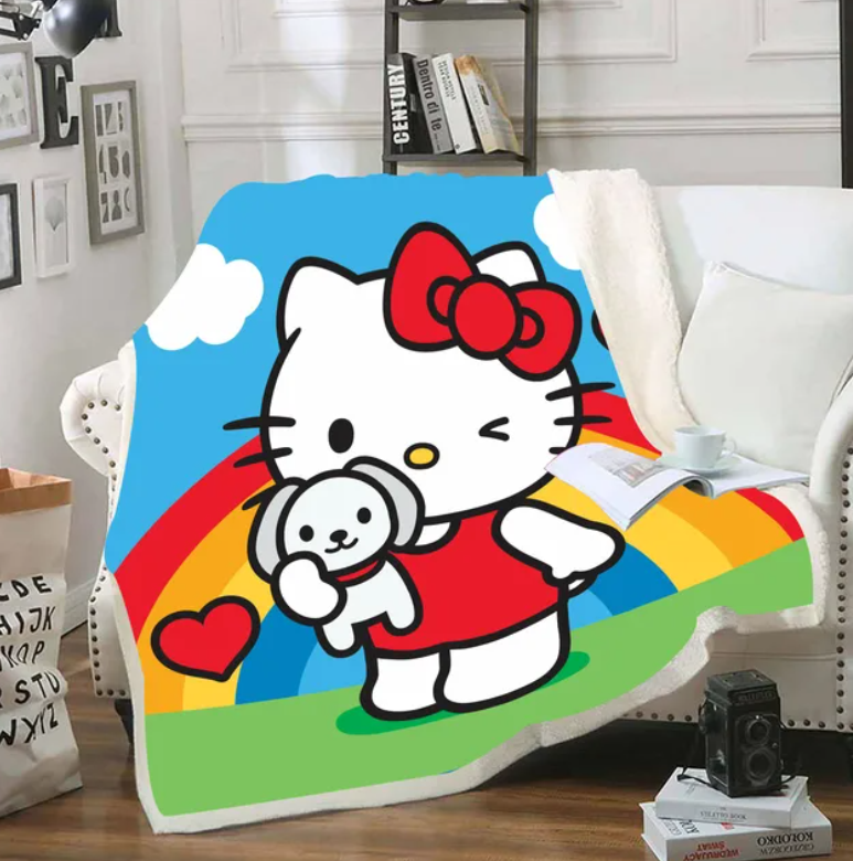 Hello Kitty Blanket Various Colors & Sizes