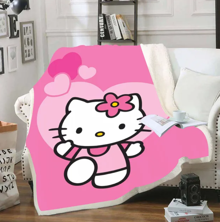 Hello Kitty Blanket Various Colors & Sizes