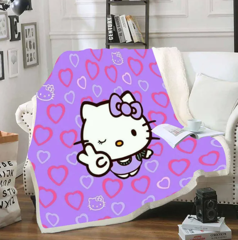 Hello Kitty Blanket Various Colors & Sizes