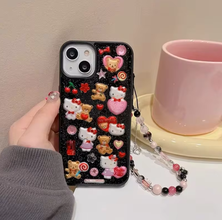 Hello Kitty 3D Case With Pendant