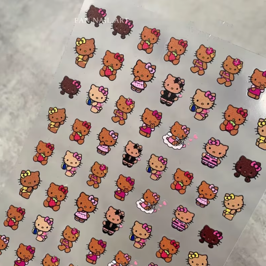 Hello Kitty Hawaii Style Stickers