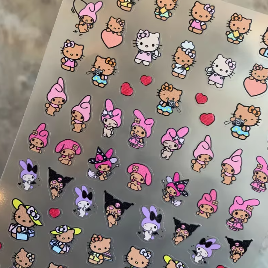 Hello Kitty Hawaii Style Stickers