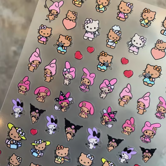 Hello Kitty Hawaii Style Stickers