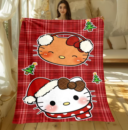 Christmas Hello Kitty Blanket