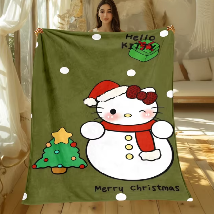 🎄Christmas Hello Kitty Blanket🎄