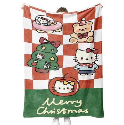 Sanrio Christmas Flannel Blanket