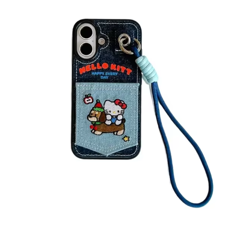 Hello Kitty iPhone 16 case With Card Holder