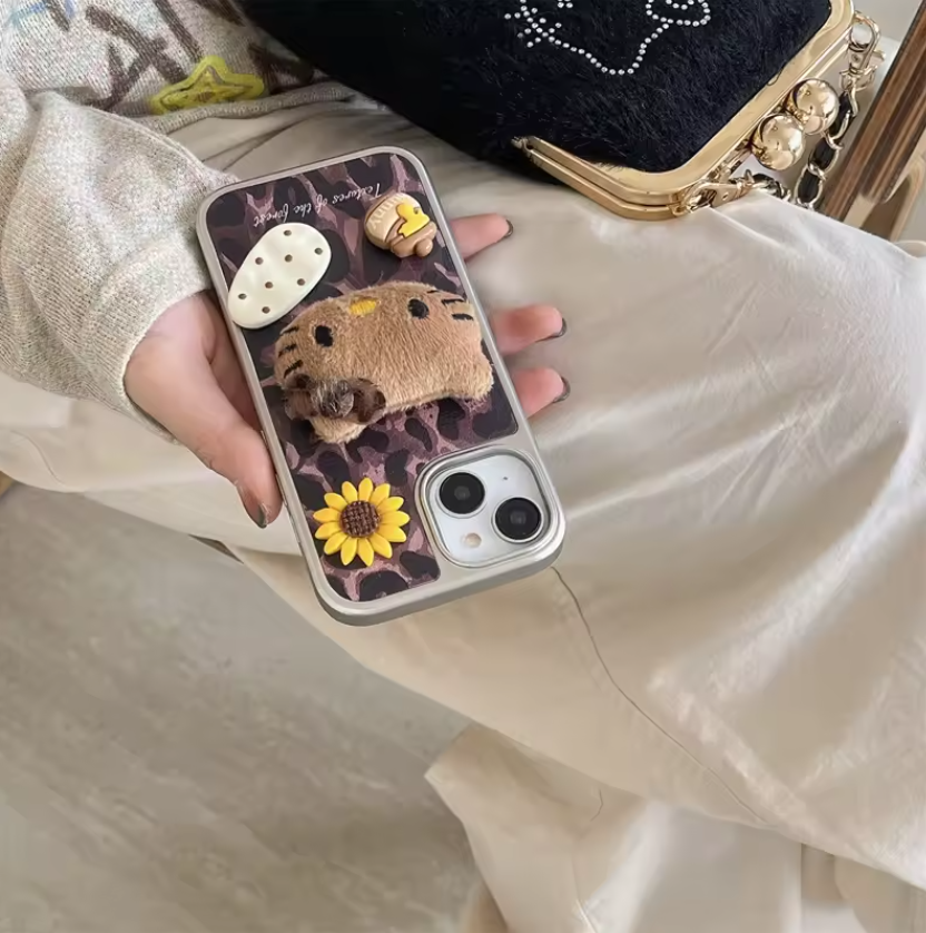 Hello Kitty Hawaiian Plush iPhone Case