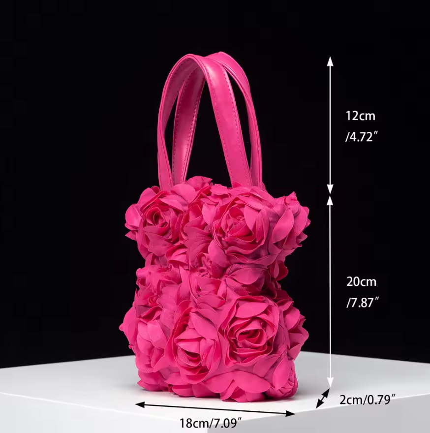 Floral Bag pink side