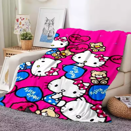 Hello Kitty Blanket Various Colors & Sizes