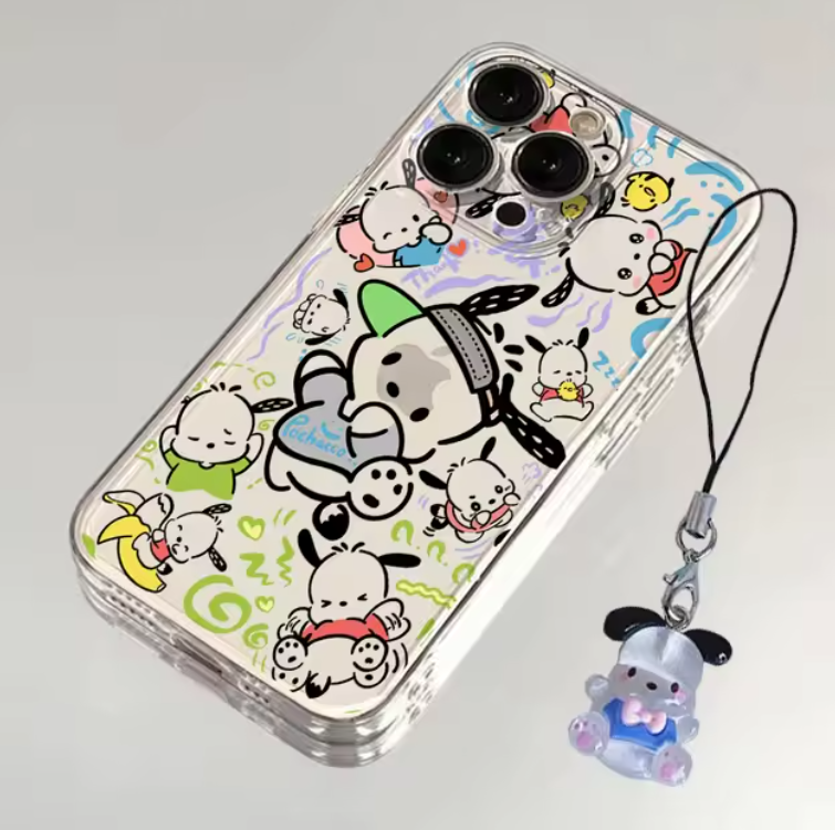 pochacco case with pendant