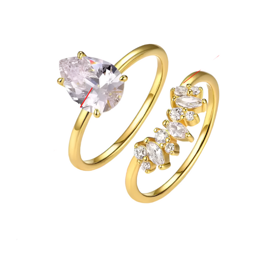 Marquise Moissanite Wedding Ring