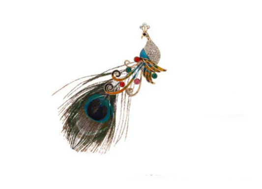 Peacock Brooch