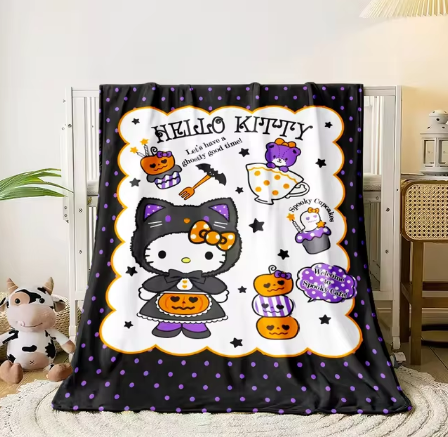 Hello Kitty Halloween Blanket