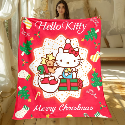 Christmas Hello Kitty Blanket