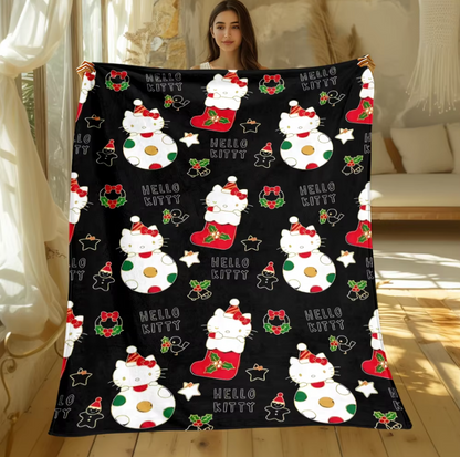 Christmas Hello Kitty Blanket