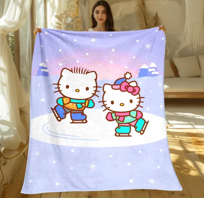 Christmas Hello Kitty Blanket