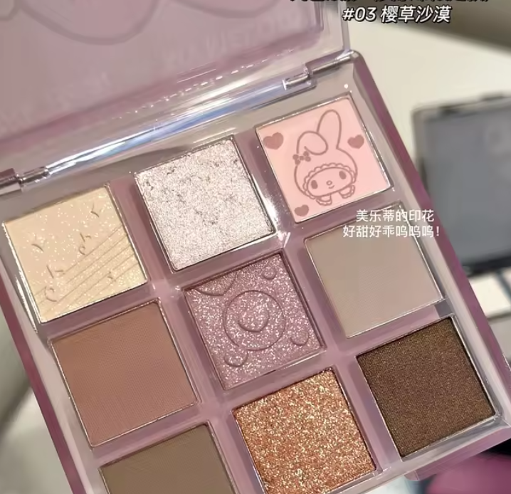 Kuromi x Melody eyeshadow palette