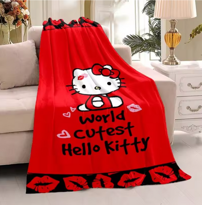 Hello Kitty Blanket Various Colors & Sizes