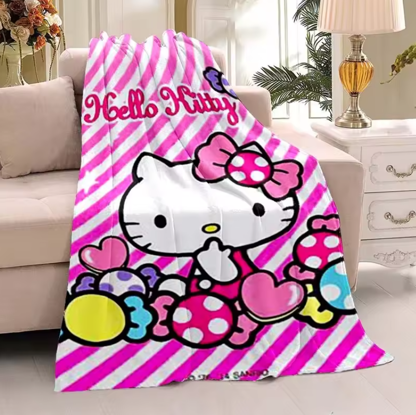 Hello Kitty Blanket Various Colors & Sizes