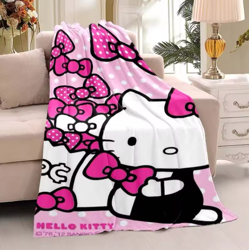 Hello Kitty Blanket Various Colors & Sizes